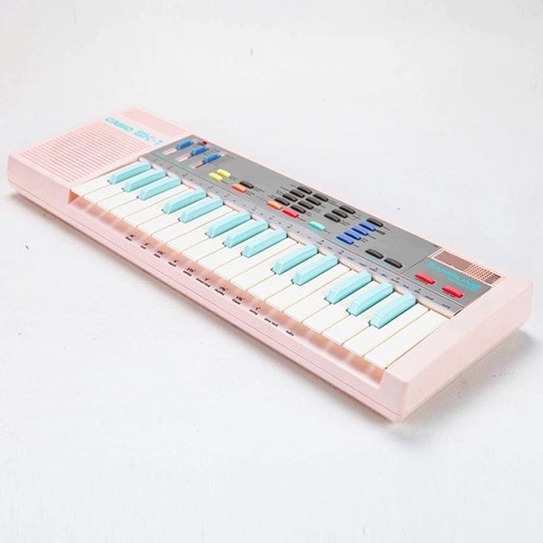 Casio SK-1 ultra rare pink version with light blue keys. 1985🇯🇵