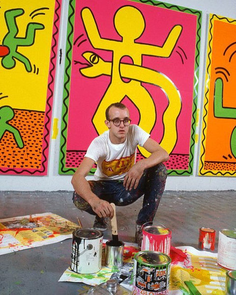 Keith Haring in his Studio. 1982🇺🇸