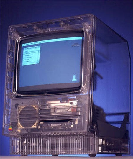 Translucent Macintosh SE.