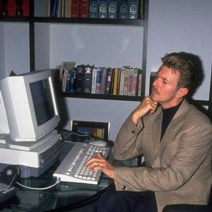 David Bowie Office Pose 1994