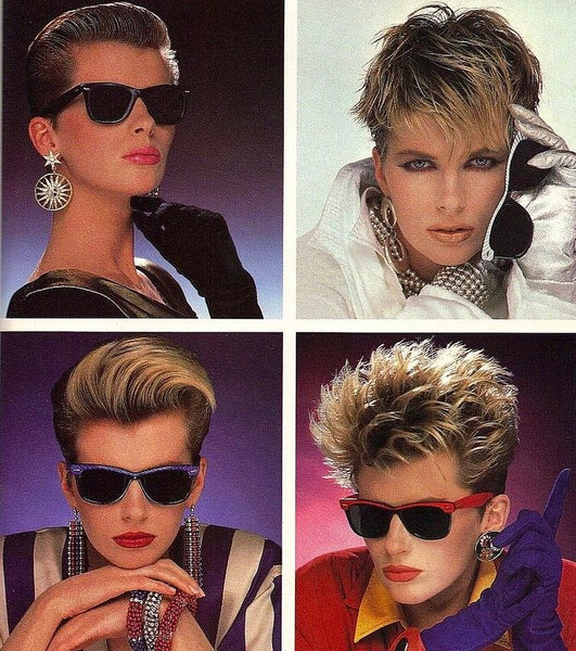 Ray Ban Wayfarer 80's ad.