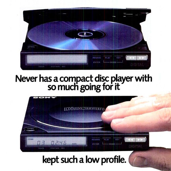 Sony Discman. Ad 1987