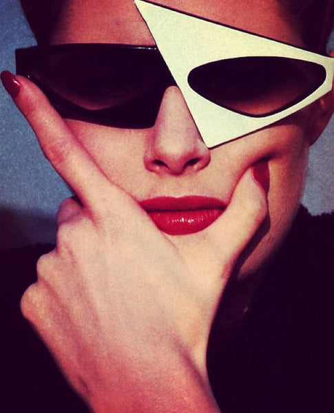 Helmut Newton for Vogue 1983. Glasses by Alain Mikli.