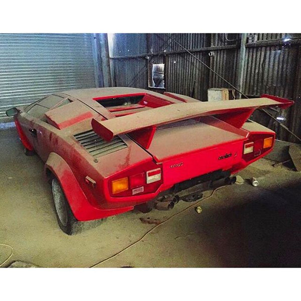 Abandoned 80s Lamborghini Countach.