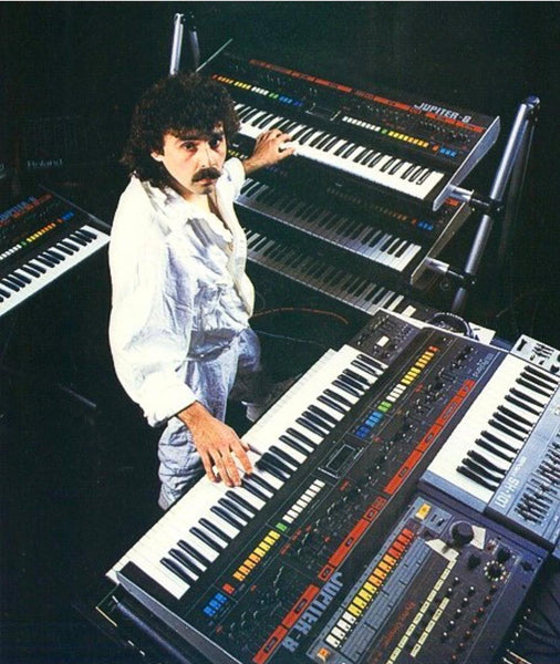 Jezz Woodroffe. Roland Jupiter 8 / TR-808 ad