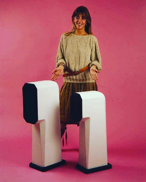 Rauna of Sweden Speakers, made out of concrete.