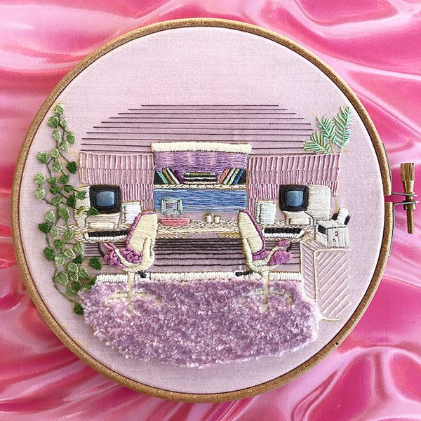 ’80s Office Embroidery