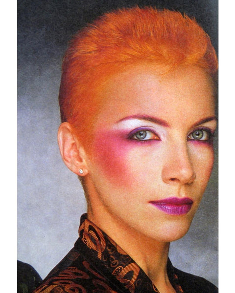 Annie Lennox. Pink/Purple Makeup.