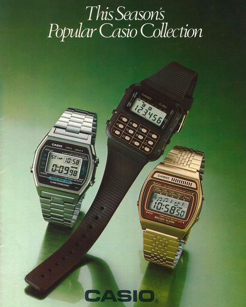This Season’s Popular Casio Collection. 80’s Print Ad.