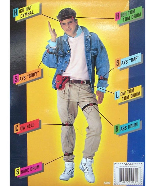 Become an expert rapper with Body Rap. Just strap on the eight sensors and keep the beat with dynamic drum and cymbal sounds.