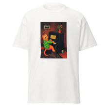 Load image into Gallery viewer, Cat Playing Piano T-shirt by Martin Leman. 1980
