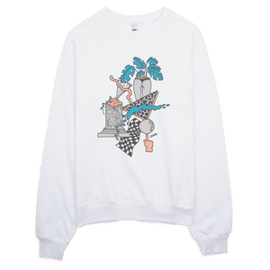 Andrew Walker Sweatshirt "Tropical Ruins" White