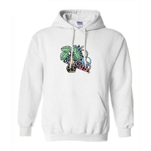 Load image into Gallery viewer, ANDREW WALKER UNISEX HOODIE &quot;PLANT&quot; WHITE
