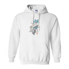 Load image into Gallery viewer, ANDREW WALKER UNISEX HOODIE &quot;TROPICAL RUINS&quot; WHITE
