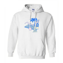 Load image into Gallery viewer, ANDREW WALKER UNISEX HOODIE &quot;BLUE DREAMS&quot; WHITE
