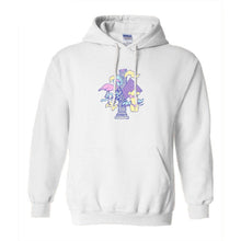 Load image into Gallery viewer, ANDREW WALKER UNISEX HOODIE &quot;FLAMINGO&quot; WHITE
