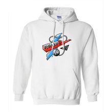 Load image into Gallery viewer, ANDREW WALKER UNISEX HOODIE &quot;KEYTAR&quot; WHITE
