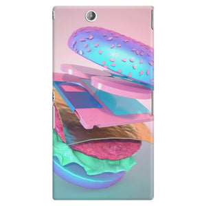 "Burger with Floppy Disc" Phone Case by Pastelae