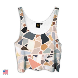 "Terrazzo" Crop Top by Charlotte Taylor
