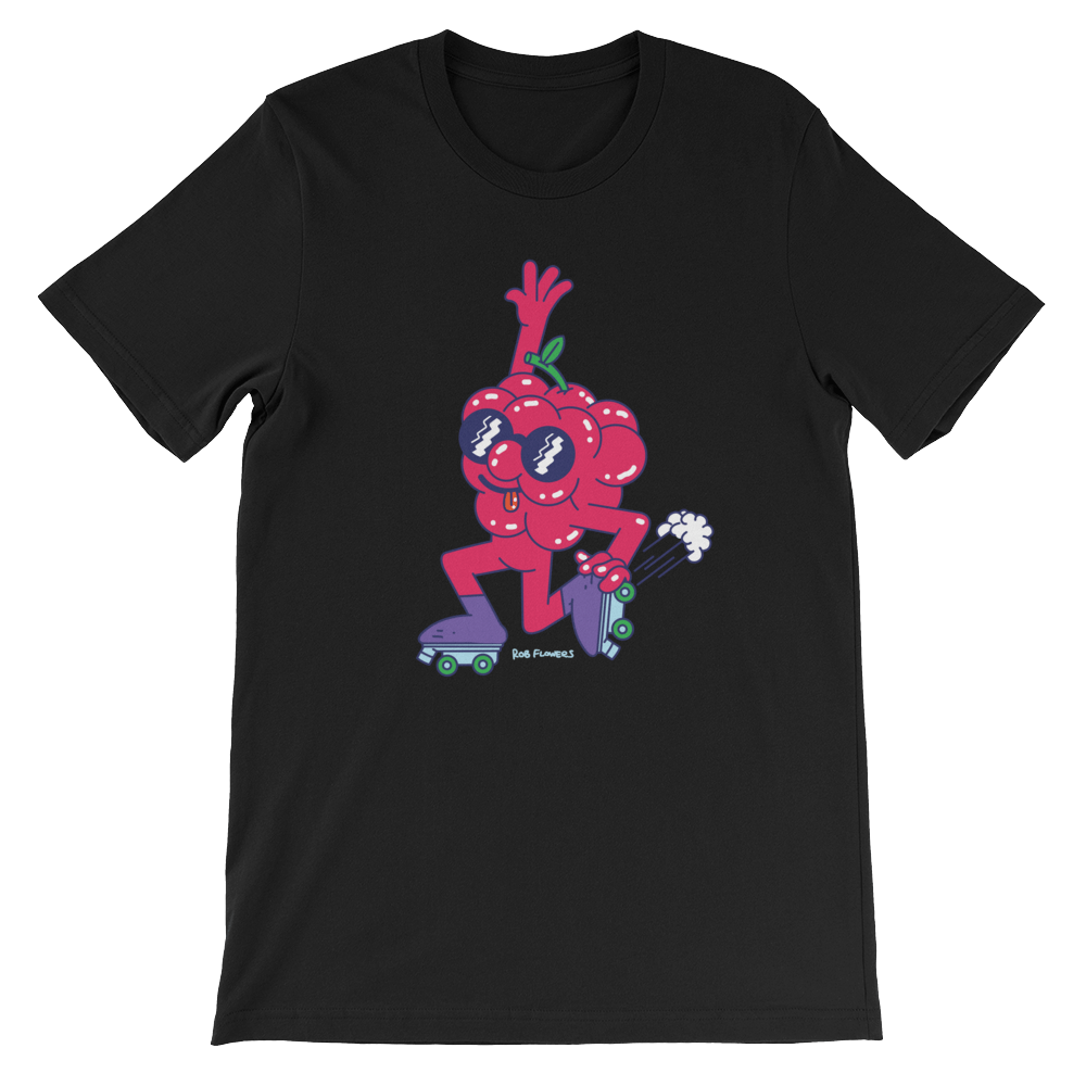 T-shirt Rob Flowers RASPBERRY LIFE (Front print)