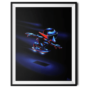 "Hover Boarder no. 1" Large Art Print by Mattias Lindström