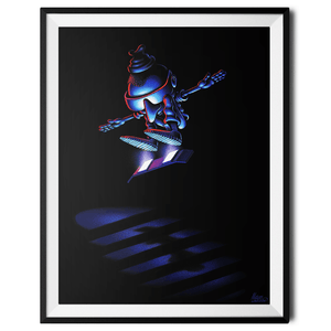 "Hover Boarder no. 2" Large Art Print by Mattias Lindström