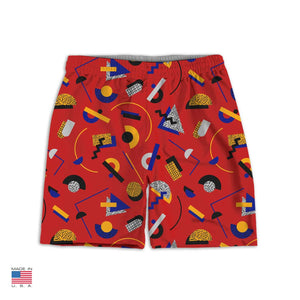 "Memphis Pop" Red Shorts by Hanna Kastl-Lungberg