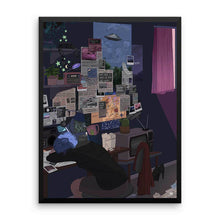 Load image into Gallery viewer, &quot;Conspiracy Theorist&quot; ART PRINT BY Amidstsilence. Limited Edition
