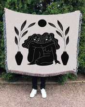 Load image into Gallery viewer, &quot;Conversation&quot; Woven Art Blanket by Cynthia Torrez
