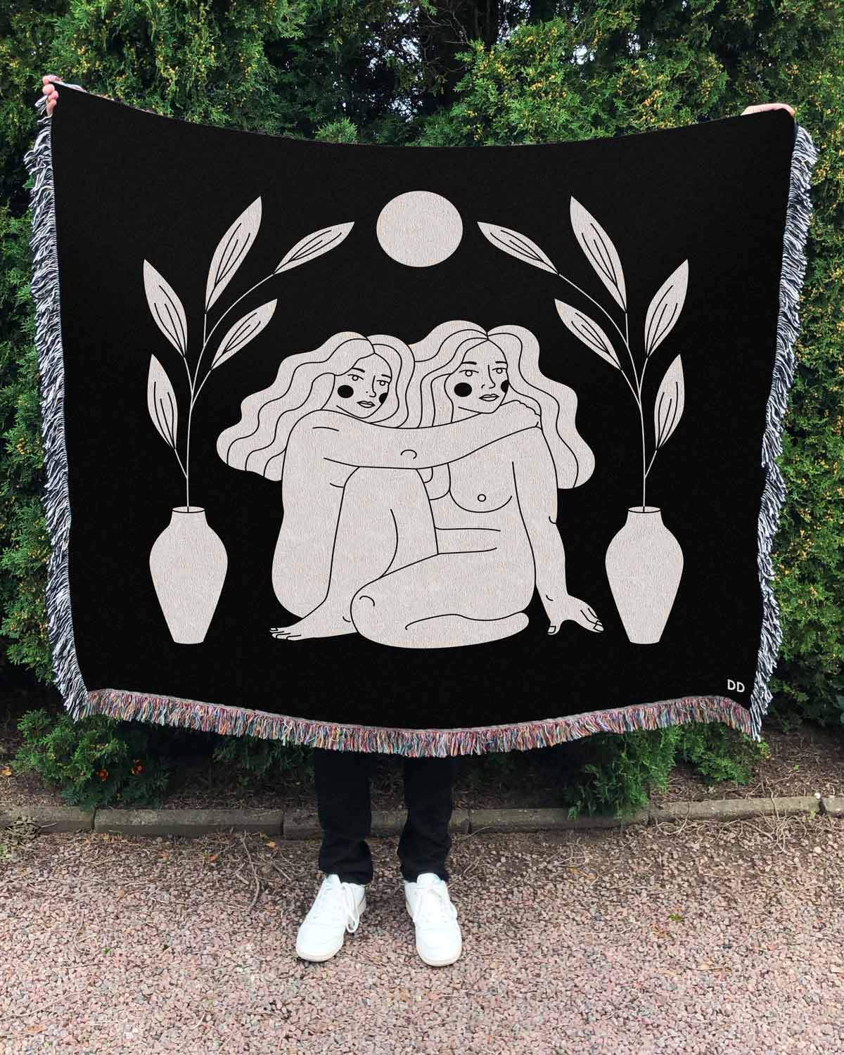 X-girl × HYSTERICGLAMOUR BLANKET X-girl HYSTERIC GLAMOUR JACQUARD BLANKET - メルカリ