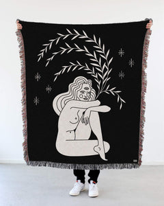 "Tripod Eye" Woven Art Blanket by Cynthia Torrez