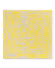 Load image into Gallery viewer, &quot;Obscure Chess&quot; Pure Wool Blanket by Jonathan Ryan Storm. Gray/Yellow
