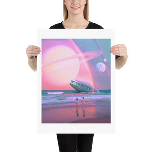 "Pastel Ufo" Art Print by Morysetta