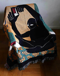 "Make your own Vision" Woven Art Blanket by Lena Mačka