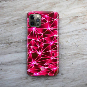 "Magenta Laser Grid" Phone Case by Tim Waves