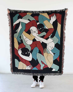 "Jungle" Woven Art Blanket by Lena Mačka