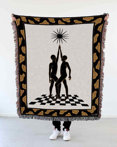 "Sun" Woven Art Blanket by Lena Mačka