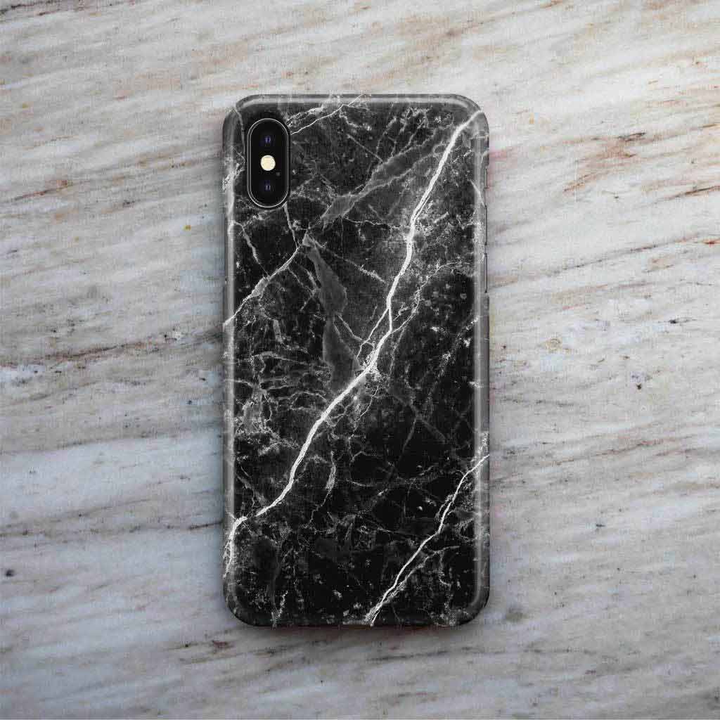 Floating Black Marble Phone Case