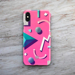 "Memphis Bits" Phone Case by Mariah Birsak