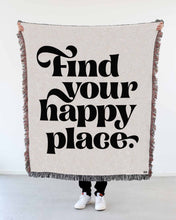 Load image into Gallery viewer, &quot;Find Your Happy Place&quot; Woven Art Blanket by Mark Caneso
