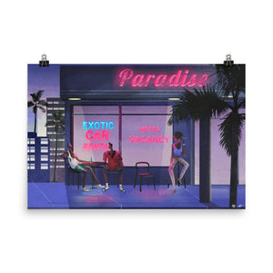 "Paradise Bar" Art Print by Marianna Tomaselli