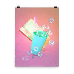 "Soft Drink with VHS" Art Print by Pastelae