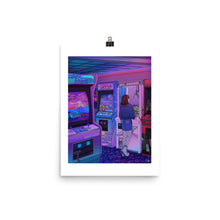 Load image into Gallery viewer, &quot;Arcade&quot; Art Print by Kelsey Smith / Amidstsilence. Limited Editon. With border
