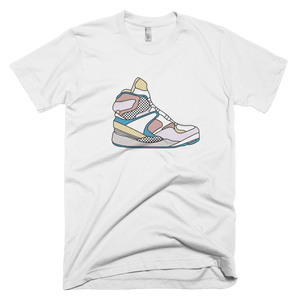 Rikard Olsen Unisex T-shirt "Percy's sneakers" White