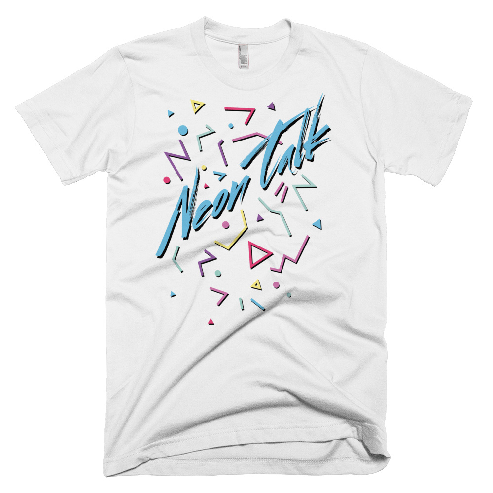 White Neon Talk Classic T-Shirt