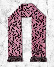 Load image into Gallery viewer, Bubble Gum Licorice Knitted Scarf
