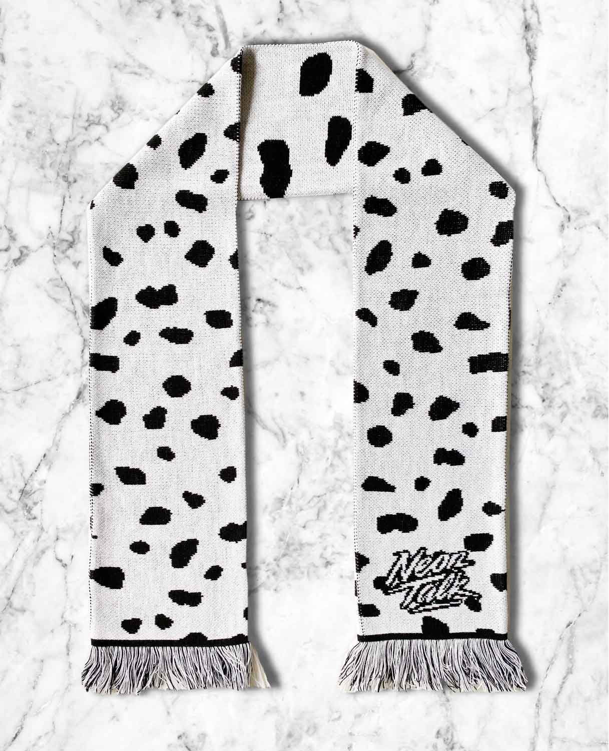 Dalmatian Knitted Scarf