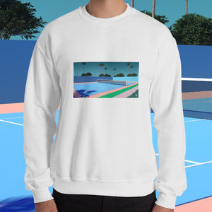 "Tennis Time" Unisex Sweatshirt by Trey Trimble
